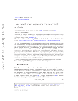 Functional Linear Regression Via Canonical Analysis