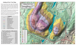 Hubbard Park Trail Map Hallmere 329 the Map Was Created Using Open Source Software, Geographic 0 0.25 0.5 Resources Analysis Support System (GRASS)