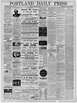 Portland Daily Press: February 11,1882