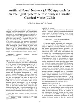 A Case Study in Carnatic Classical Music (CCM)