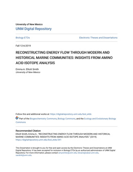 Insights from Amino Acid Isotope Analysis