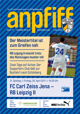 FC Carl Zeiss Jena – RB Leipzig II
