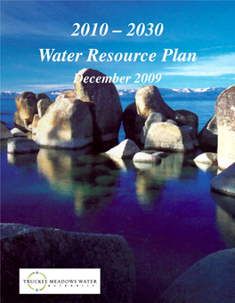 2010 – 2030 Water Resource Plan December 2009