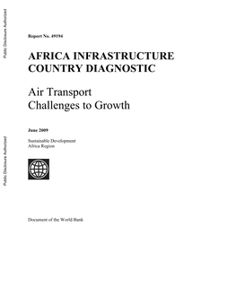 Africa Infrastructure Country Diagnostic