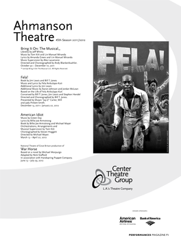 Fela! Book by Jim Lewis and Bill T