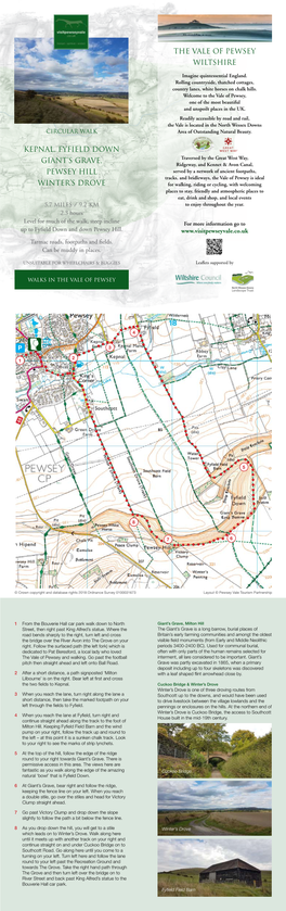 THE VALE of PEWSEY WILTSHIRE KEPNAL, Fyfield DOWN GIANT's