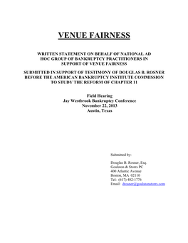 Venue Fairness Paper Rosner.Pdf