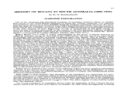 History of Botany in South Australia (1800-1955)