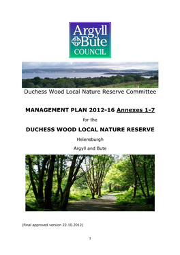 Duchess Wood Local Nature Reserve Committee