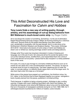 This Artist Deconstructed His Love and Fascination for Calvin And