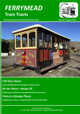 FERRYMEAD Tram Tracts