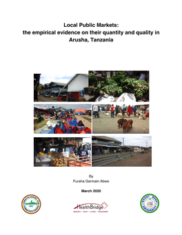 FINAL REPORT Local Public Markets in Arusha, Tanzania-2020.09.08