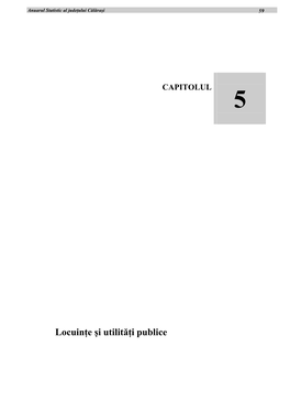 5.Locuinţe Şi Utilităţi Publice