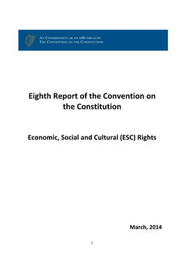 Eighth Report of the Convention on the Constitution