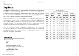 Equinox - Wikipedia