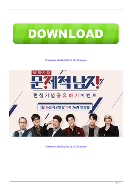 Problematic Men Eng Sub Ep 10 Full Version