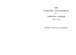 The Economic Development Norfolk Manor