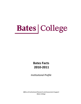 Bates Facts 2010-2011