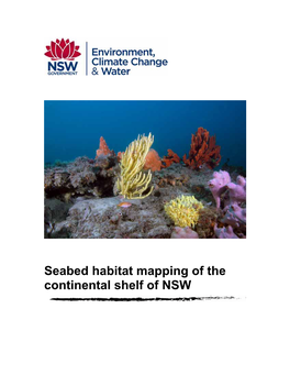 Seabed Habitat Mapping of the Continental Shelf of Nswdownload