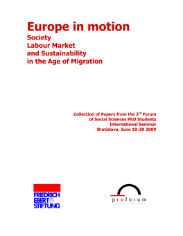 Europe in Motion Society Labour Market and Sustainability in the Age of Migration