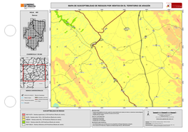 Mapa De Susceptibilidad De Riesgos Por Vientos En El Territorio De Aragón