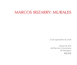 Marcos Irizarry: Murales