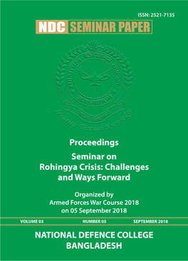 Proceedings Seminar on Rohingya Crisis: Challenges and Ways Forward