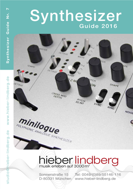 Synthesizer 1 Guide 2016 Guide Nr