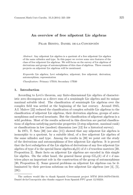 An Overview of Free Nilpotent Lie Algebras