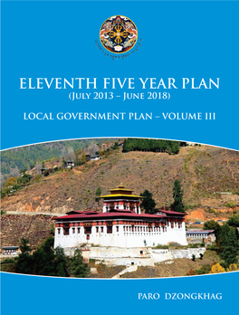 Eleventh Five Year Plan - Paro Dzongkhag