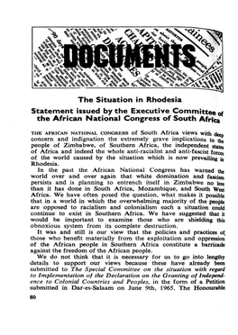 The African National Congress of South Africa