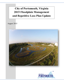 City of Portsmouth, Virginia 2015 Floodplain Management and Repetitive Loss Plan Update