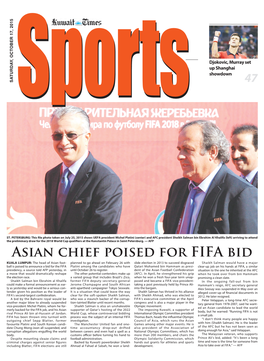 Asian Chief Poised for FIFA Bid