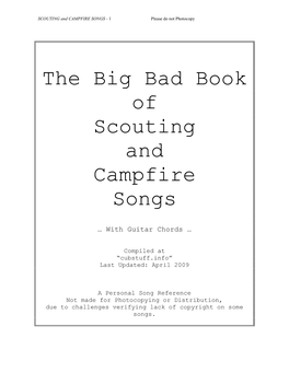 Scout/Campfire Song Book