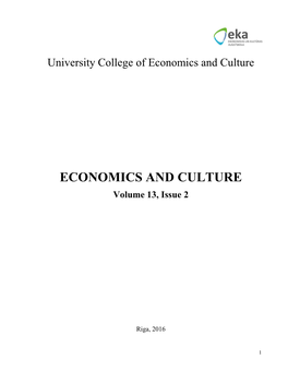 University College of Economics and Culture