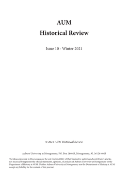 AUM Historical Review