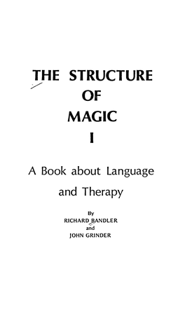 The Structure Magic I