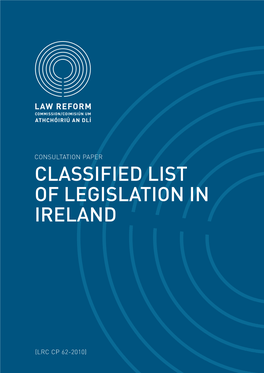 Classified List of Legislation in Ireland