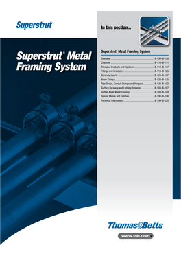 Superstrut® Metal Framing System