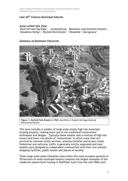 S22 Sheffield Late 20Th Century Municipal Suburbs