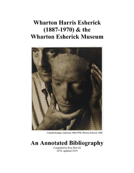 The Wharton Esherick Bibliography
