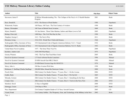 USS Midway Museum Library Online Catalog 01/01/2020