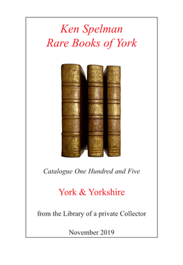 Ken Spelman Rare Books of York