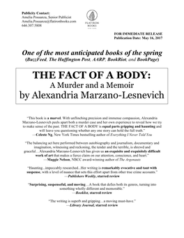 The Fact of a Body