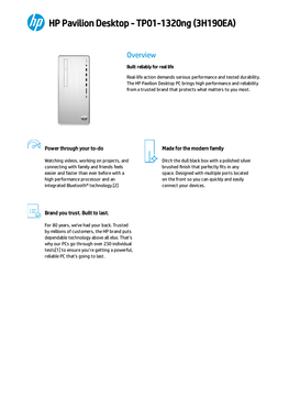 HP Pavilion Desktop - TP01-1320Ng (3H190EA)