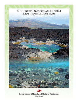 Ahihi-Kinau Reserve Plan Cover/Backcover.0512.Indd