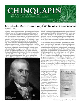 Chinquapin the Newsletter of the Southern Appalachian Botanical Society