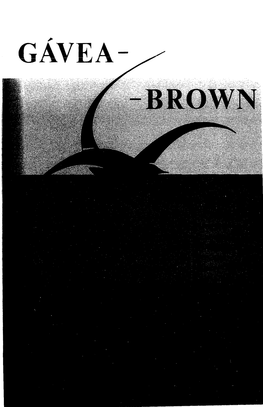 Gavea-Brown Publications, Sponsored by the Department of Portuguese and Brazilian Studies, Brown University