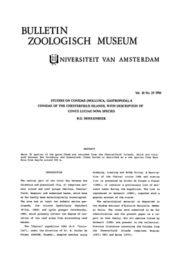 Bulletin Zoologisch Museum
