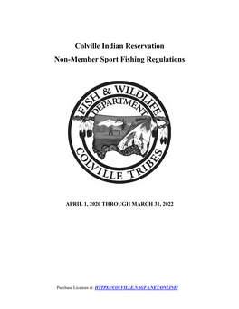 Colville Indian Reservation Non-Member Sport Fishing Regulations